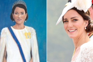 Un nuevo retrato de Kate Middleton causa polémica en redes sociales