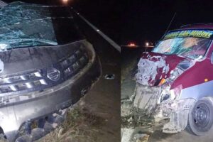 Nueve heridos en aparatoso accidente en Yapacaní, cerca del punto de bloqueo