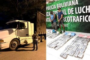 En Puerto Pailas retienen un camión que transportaba más de 151 kilos de cocaína