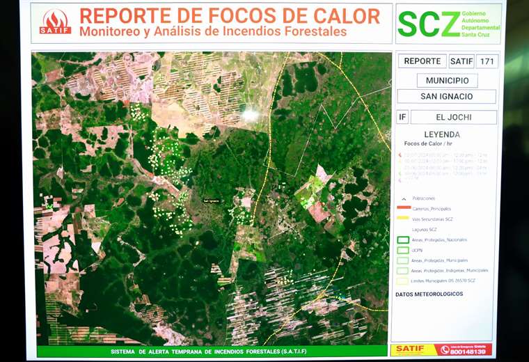 Seis municipios cruceños reportan incendios forestales