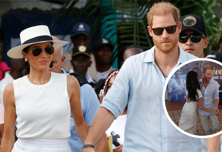 El príncipe Harry y Meghan Markle bailaron salsa en su visita a Colombia