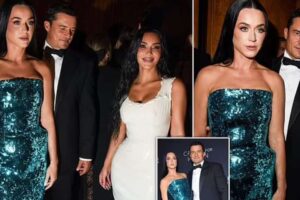 Katy Perry reacciona a la foto donde su esposo Orlando Bloom está mirándole el glúteo a Kim Kardashian