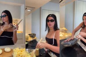 Georgina Rodríguez enseña su truco para preparar una tortilla de papas perfecta