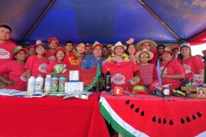 Registran la sandía más dulce y la más pesada de Bolivia en la primera versión de la Expo Sandía