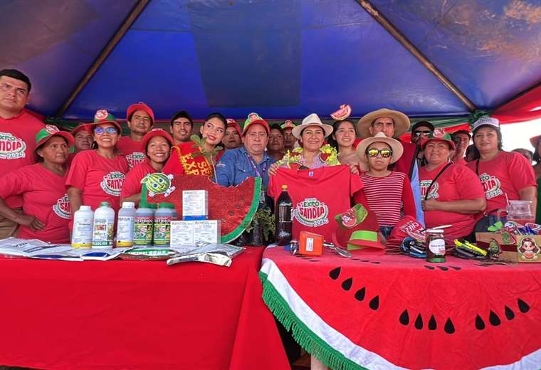 Registran la sandía más dulce y la más pesada de Bolivia en la primera versión de la Expo Sandía