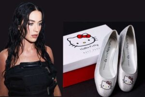 Katy Perry y Hello Kitty lanzan una colección de zapatos por su 50º aniversario