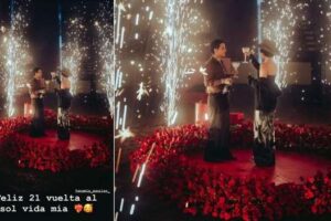 ¿Cómo fue el espectacular festejo de Christian Nodal a Ángela Aguilar en su cumpleaños 21?