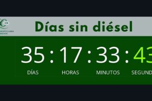 CAO lanza un “contador de días sin diésel”; sepa cómo acceder