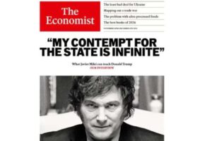 Javier Milei en la tapa de The Economist: «Mi desprecio por el Estado es infinito»