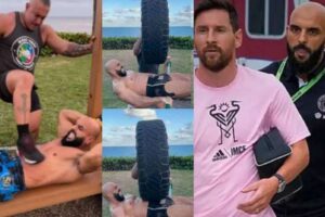 Sepa como es el monstruoso entrenamiento del guardaespaldas de Messi