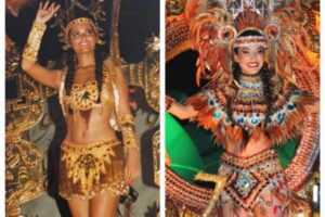 Ariane Torrico revive los recuerdos de Natalia Cronenbold: ambas reinas del Carnaval lucieron trajes similares