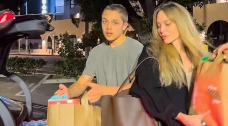 Angelina Jolie y su hijo Knox ayudan a los afectados por los incendios en California