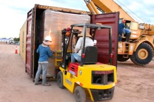 Villa Montes comienza a recibir la maquinaria para la Planta Procesadora de Aceite Vegetal